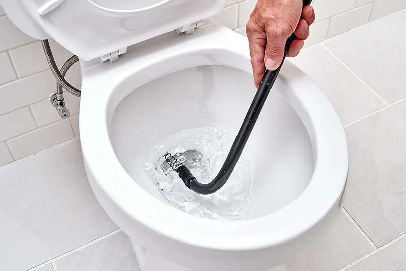 Toilet repair unclogging